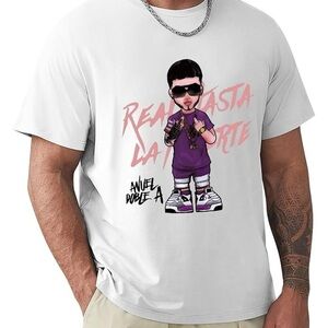 Anuel AA Graphic White cotton T-Shirt
